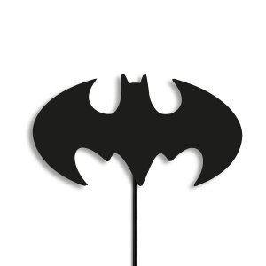 Luminária Abajur Parede Batman Madeira G9 30cm Decoração