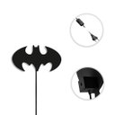 Ver imagem 3 de Luminária Abajur Parede Batman Madeira G9 30cm Decoração