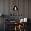 Ver imagem 2 de Luminária Pendente Tribus de Madeira E-27 Sala Quarto Lounge Preto