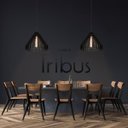 Ver imagem 4 de Luminária Pendente Tribus de Madeira E-27 Sala Quarto Lounge Preto