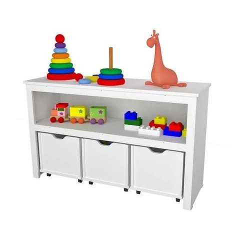Organizador Infantil com Baús Atena 100% Mdf (brinquedos)