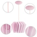 Ver imagem 5 de Luminária Pendente Diamond Madeira Soquete E27 Mesa Sala Rosa Claro