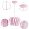 Luminária Pendente Diamond Madeira Soquete E27 Mesa Sala Rosa Claro - 5