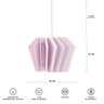 Luminária Pendente Diamond Madeira Soquete E27 Mesa Sala Rosa Claro - 6