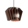 Luminária Pendente Diamond Madeira Soquete E27 Mesa Sala Marrom - 3