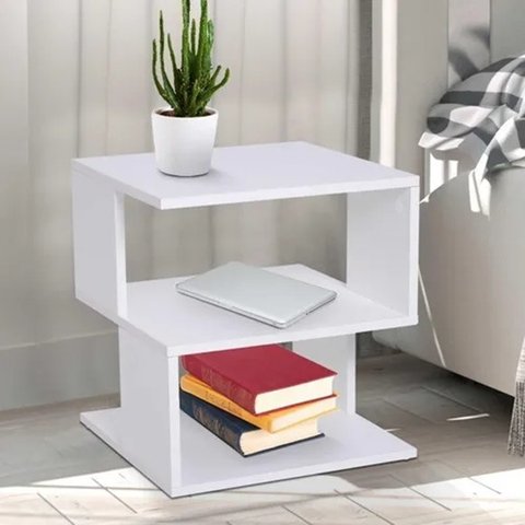 Estante Mesa Nicho Duplo Vazado 100% Mdf