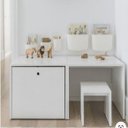 Ver imagem 1 de Escrivaninha Mesa Banco Baú com Organizador 60cm 100% Mdf