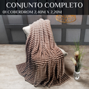 Ver imagem 4 de Cobertor Grosso Coberdrom Honey Casal Queen Fofinha e Quentinha Fluffly:marrom