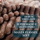 Ver imagem 3 de Cobertor Grosso Coberdrom Honey Casal Queen Fofinha e Quentinha Fluffly:marrom