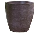 Ver imagem 1 de Vaso Planta 50x50 Oval Moderno Polietileno - MARROM CAFE 003