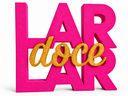 Ver imagem 1 de Placa Decoração para Casa Lar Doce Lar:Rosa Escuro