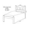 CAMA SOLTEIRO ROMA REFORÇADA 100% MADEIRA MACIÇA ANGELIM:Mogno - 3