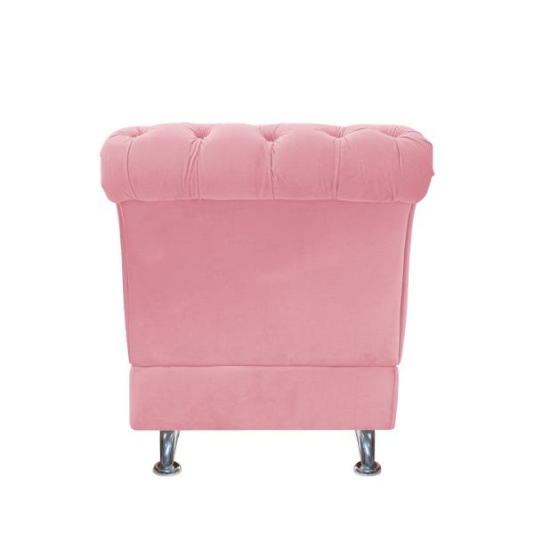 Kit Cabeceira Lady e Recamier Taty 160 cm Queen Size Suede Rosa Bebê - ADJ Decor - 8