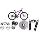 Ver imagem 1 de Bicicleta Aro 29 Ecos 27v K7 9v Cambio Shimano Acera Freios Hidráulicos E Suspensão com Trava - Fúcs