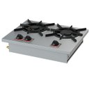 Ver imagem 1 de Fogão 2 Bocas de Embutir Baixa Pressão 1Qs/1Qd 30x30 Inox Sl13007-I Itajobi