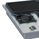 Ver imagem 2 de Fogão 2 Bocas de Embutir com Chapa Baixa Pressão 20x20 2Q Simples Inox Sl13024-I Itajobi
