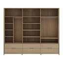 Ver imagem 3 de Guarda Roupa Madeira Maciça 3307u Nest 06 Portas e 06 Gavetas Tauari Finestra
