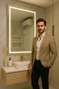 Ver imagem 7 de Espelho 4mm Banheiro Led 3 Cores 100x60 Retangular Touch Luz Toalete Luz Forte
