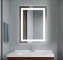 Ver imagem 1 de Espelho 4mm Banheiro Led 3 Cores 100x60 Retangular Touch Luz Toalete Luz Forte