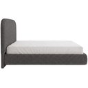Ver mais imagens de Cama Queen Flutuante com Cabeceira 160cm Aura W01 Linho Cinza Escuro - Lyam Decor