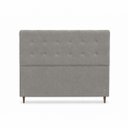 Ver imagem 3 de Cabeceira para Cama Casal Estofada 1,38 ,Mts Liz Vilajo: Suede Camurça