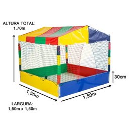 Piscina de Bolinhas Quadrada 1,50m Nacional Premium - 2