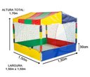 Ver imagem 2 de Piscina de Bolinhas Quadrada 1,50m Nacional Premium