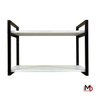 Prateleira Suspensa Industrial para Microondas Organizadora Ferro e Mdf P/ Qualquer Ambiente - 4