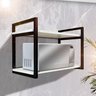 Prateleira Suspensa Industrial para Microondas Organizadora Ferro e Mdf P/ Qualquer Ambiente - 5
