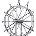 Ver imagem 2 de Pendulo de Newton Roda Gigante Cinético Usb Movimento Perpetuo Decoração de Mesa Geek Nerd:prata