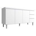 Ver imagem 1 de Gabinete Multiuso Andreia 4 Portas 3 Gavetas160cm