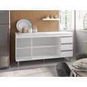 Ver imagem 3 de Gabinete Multiuso Andreia 4 Portas 3 Gavetas160cm