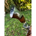 Ver imagem 7 de Faca Artesanal Abridor Churrasco 10' Inox Cabo Madeira Resina Cortes Carne