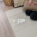 Ver imagem 7 de Tapete Artesanal Beira Cama Kilim Maya Marfim 100 x 140