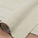 Ver imagem 2 de Tapete Artesanal Beira Cama Kilim Maya Marfim 100 x 140