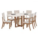 Ver imagem 2 de Mesa de Jantar 6 Lugares Milla Nature/off White/linho Milla - Henn