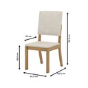 Ver imagem 4 de Mesa de Jantar 6 Lugares Milla Nature/off White/linho Milla - Henn