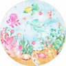 Kit 4 Capas De Sousplat Infantil Fundo do Mar Aquarela - 2