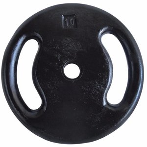 Anilha Pintada Peso Academia Musculação 10 Kg Preto - Preto