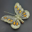 Ver imagem 4 de Presilhas Enfeite Natal Borboleta Vermelho Dourado 8cm 12pçs