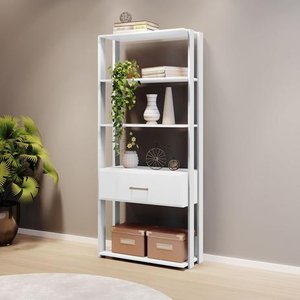 Livreiro Jcm Emoção Branco Jcm Movelaria