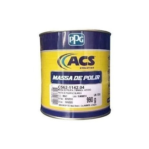 Massa de Polir N.02 Solvente 990g Coral Ppg Acs - Autocolor