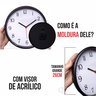Relogio Parede Tanto Faz Humorado Decorativo Engraçado Preto - 3