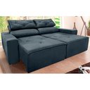 Ver imagem 3 de Sofá Retrátil/reclinável 1,80m Confortável Luxo Balaqui Cor:preto