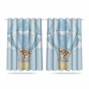 Ver imagem 2 de Kit Cortina Infantil Ursinho Baloeiro Md1 + 3 Capas Almofada