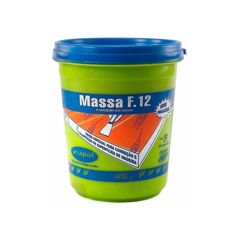 Massa F.12 para Madeira Mogno 400g Viapol