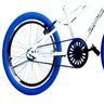 Bicicleta Aro 20 Tipo Cross Free Style Bmx Branco/Azul - Ello Bike - 2