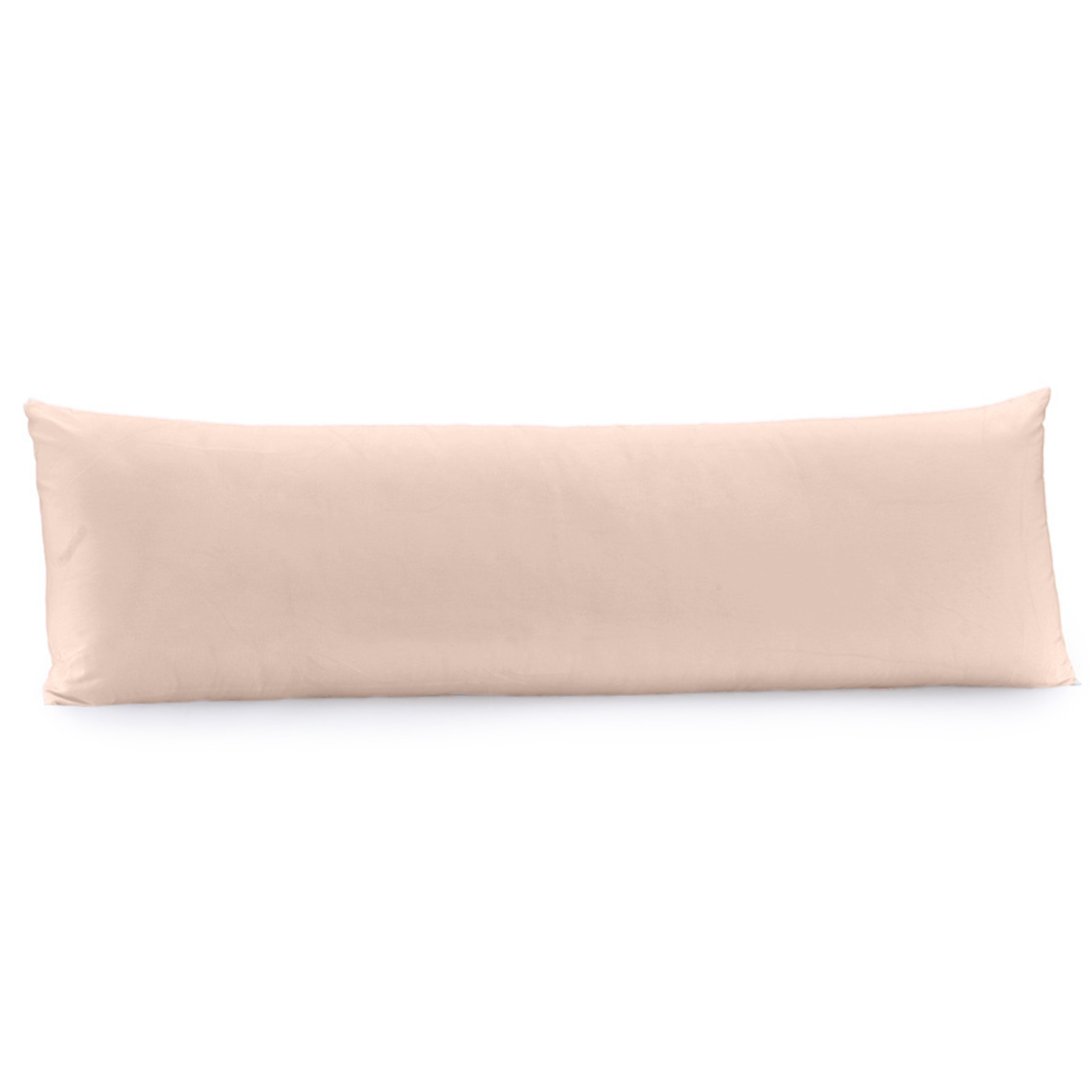 Fronha Body Pillow Toque Acetinado - Rosa Lunar
