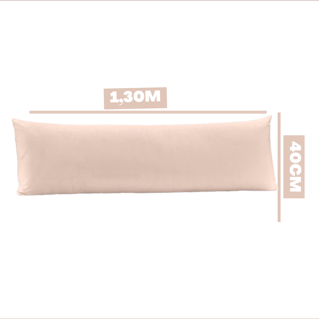 Fronha Body Pillow Toque Acetinado - Rosa Lunar - 3