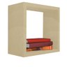 Nicho Decorativo 30x30x20 Cm Natural Em Mdf - 1